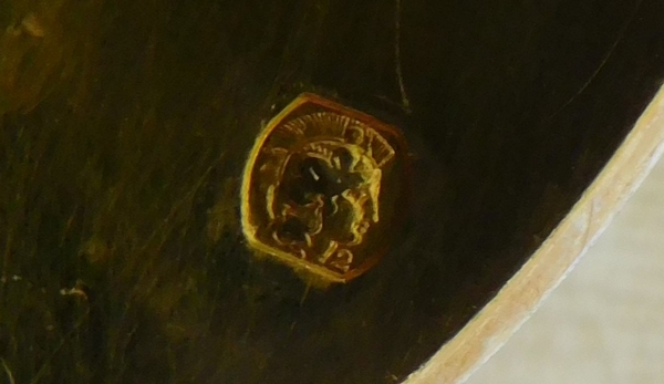 Série de 8 cuillères Rocaille d'époque Napoléon III en vermeil, poinçon Minerve