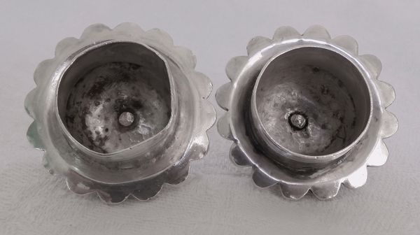 Huilier-vinaigrier Transition en argent massif, époque XVIIIe