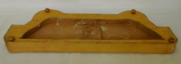 Socle de pendule en bois doré à la feuille d'or d'époque milieu XIXe siècle - 49cm