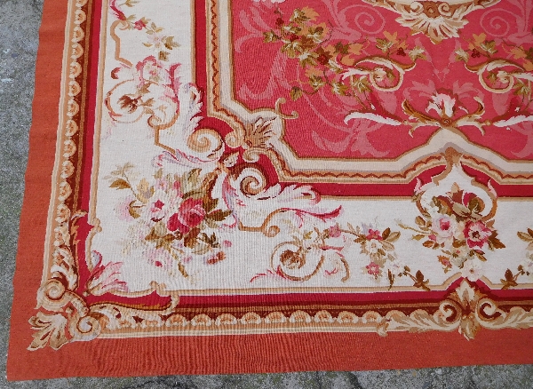 Tapis d'Aubusson de style Louis XVI, époque XIXe Napoléon III - 380cm x 270cm