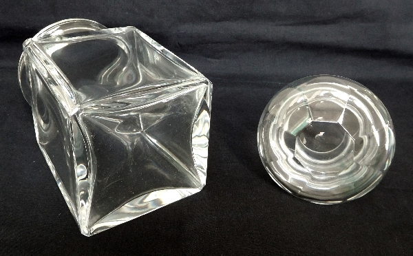 Boîte à thé en cristal de Baccarat - signée