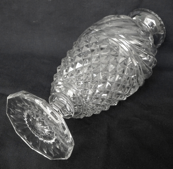 Vase en cristal de Baccarat de style Restauration - production du Musée - 25cm