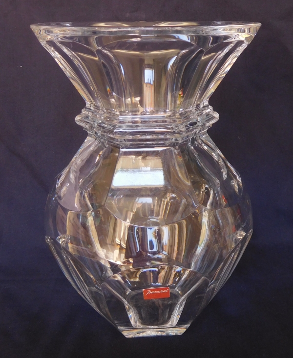 Vase en cristal de Baccarat, modèle Harcourt, signé, neuf - 22cm