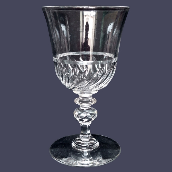 Verre à vin en cristal de Baccarat forme tulipe, époque Napoléon III - 12,2cm