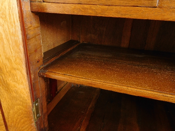 Topino : bureau de pente d'époque Transition en marqueterie - estampillé