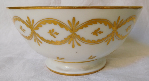 Manufacture de la Reine - bol / ramequin / vide-poches en porcelaine de Paris d'époque XVIIIe