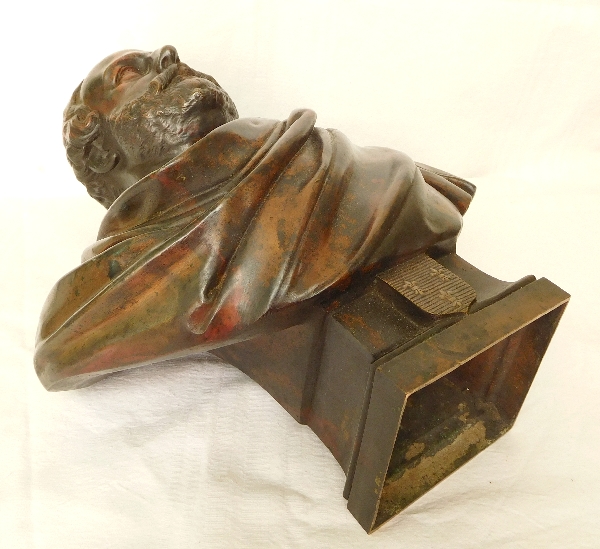Buste royaliste légitimiste en bronze : Henri V Comte de Chambord, 1872