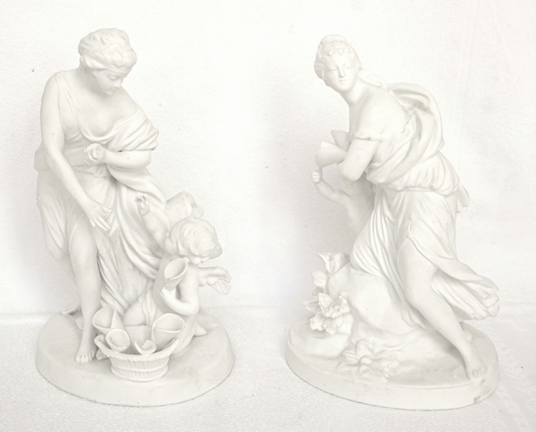 Paire de biscuits de porcelaine