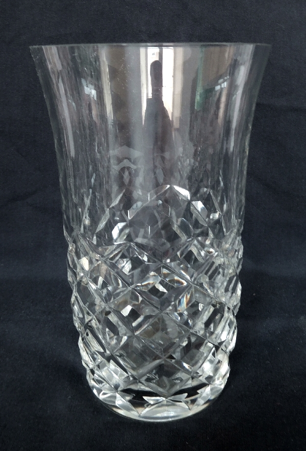 Verre à orangeade ou verre à bière en cristal de Baccarat, modèle Burgos - signé