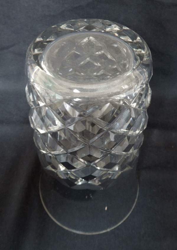 Verre à orangeade ou verre à bière en cristal de Baccarat, modèle Burgos - signé