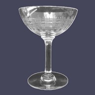 Coupe à champagne en cristal de Baccarat, modèle Cavour