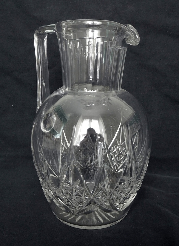 Pichet / broc / carafe à eau en cristal de Baccarat, modèle Epron