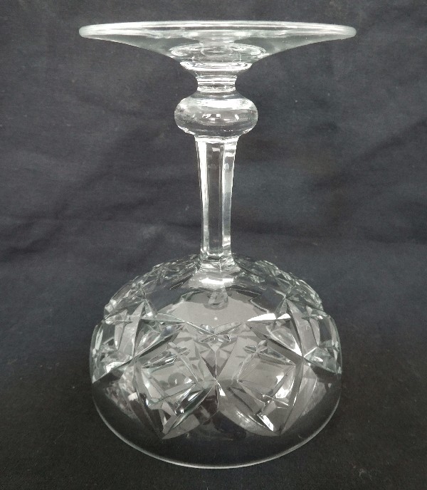 Coupe à champagne en cristal de Baccarat, modèle Harfleur - signée