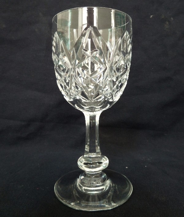 Verre à vin ou à porto en cristal de Baccarat, modèle Harfleur - 11,5cm - signé