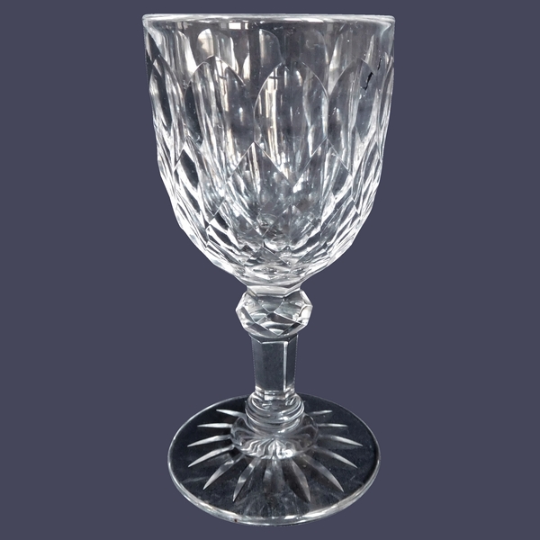 Verre à vin en cristal de Baccarat, modèle Juvisy (service officiel de l'Elysée) - 12,8cm