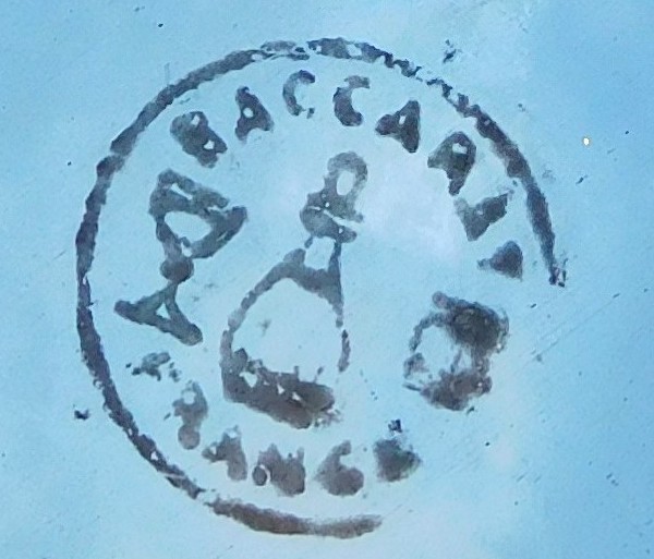 Carafe à vin en cristal de Baccarat, modèle Lagny - signée - 28cm