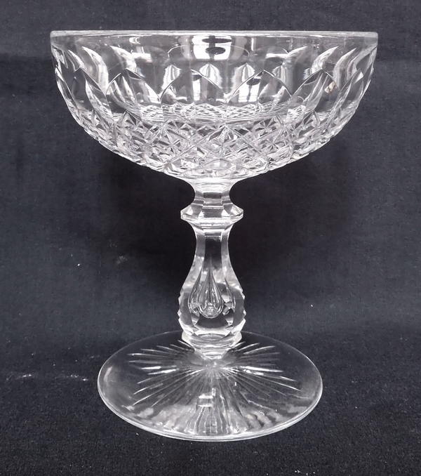 Coupe à champagne en cristal de Baccarat, modèle Libourne (modèle GG)