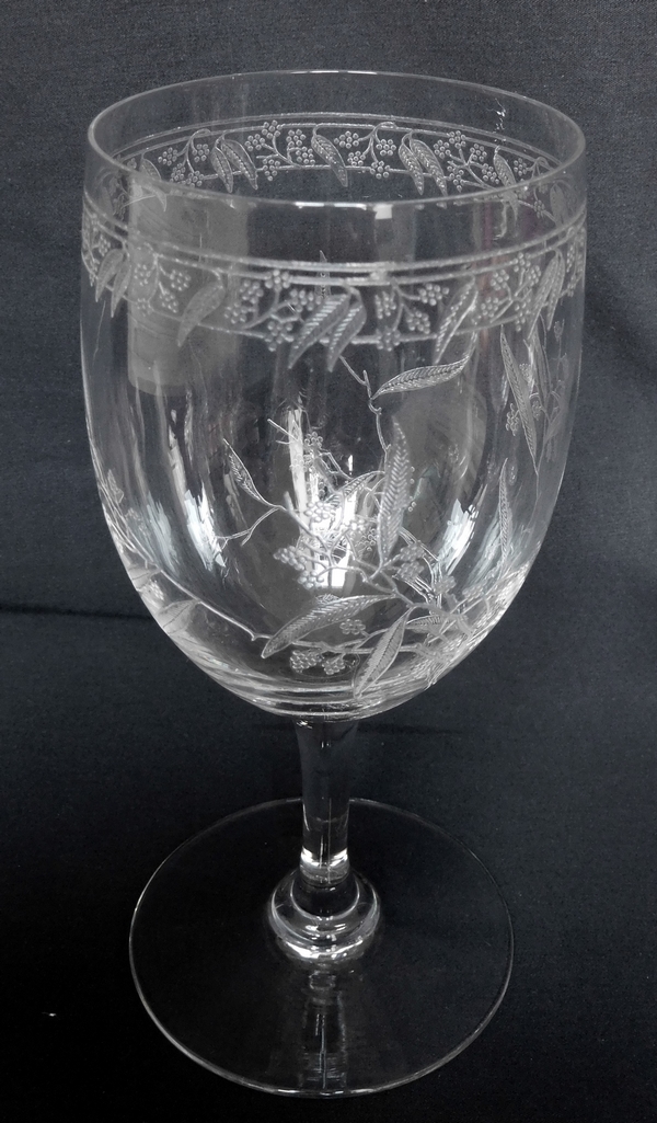 Verre à vin en cristal de Baccarat, modèle Mimosas - 11,8cm