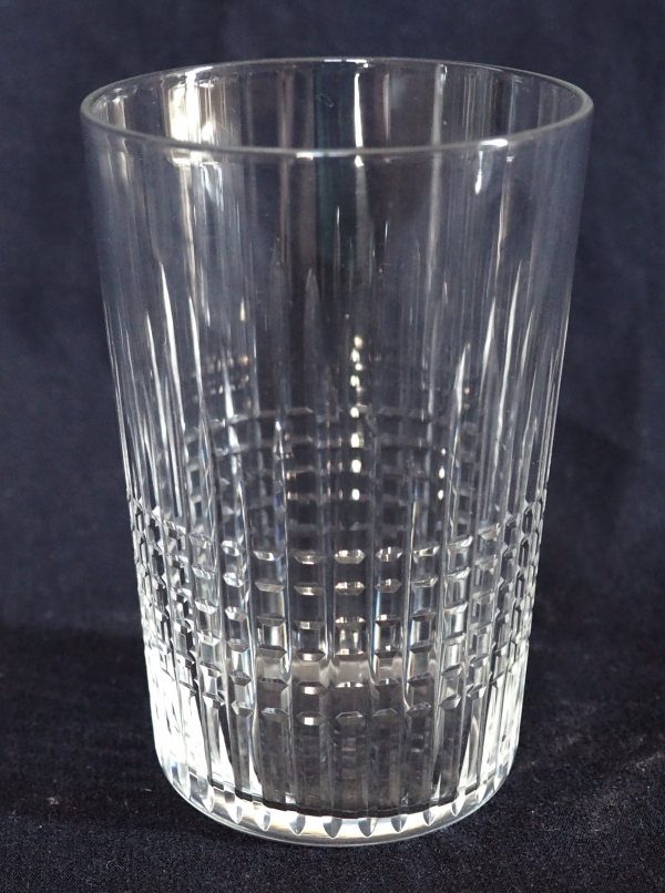 Verre / gobelet à eau ou à whisky en cristal de Baccarat, modèle Nancy - signé - 10cm