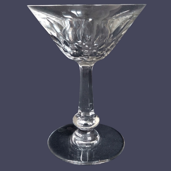 Coupe à champagne en cristal de Baccarat, modèle Picardie - signée