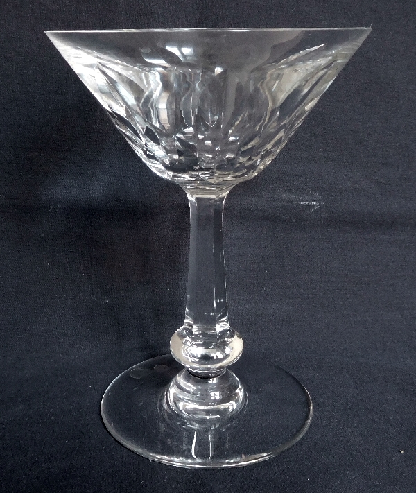 Coupe à champagne en cristal de Baccarat, modèle Picardie - signée