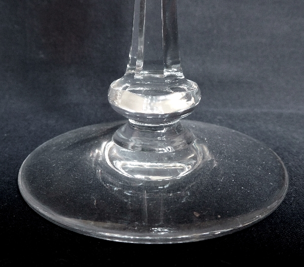 Verre à porto ou verre à vin blanc en cristal de Baccarat, modèle Picardie - signé - 12,2cm