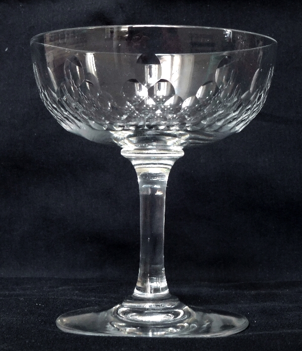 Coupe à champagne en cristal de Baccarat, modèle Richelieu
