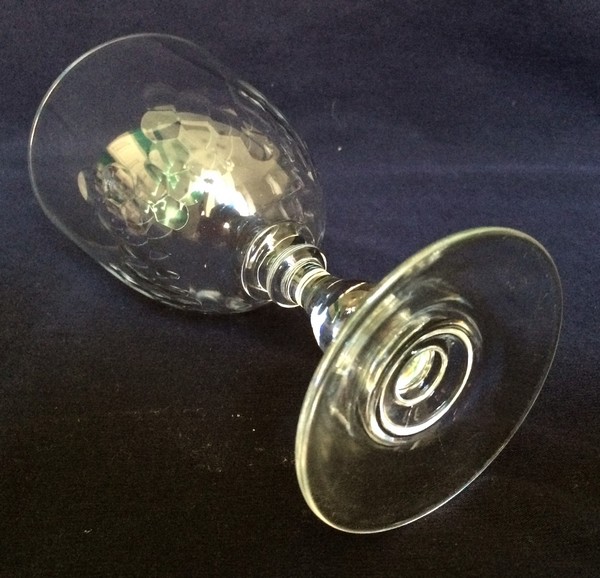 Petit verre à vin ou verre à porto en cristal de Baccarat, modèle Richelieu (jambe balustre) - 10,9cm
