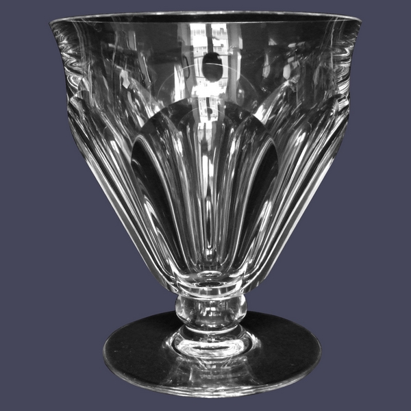 Verre à vin ou porto en cristal taillé de Baccarat, modèle Talleyrand (dérivé d'Harcourt) - 8,3cm - signé