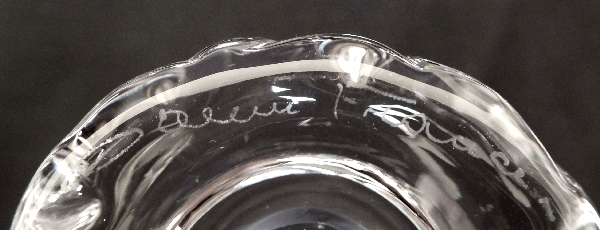 Verre à eau en cristal de Daum, modèle Kim - 10,3cm - signé