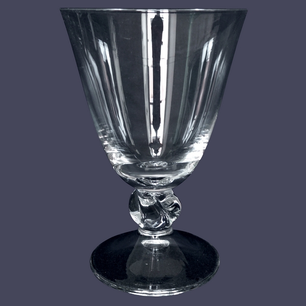 Verre à eau en cristal de Daum, modèle Orval - 13,3cm - signé