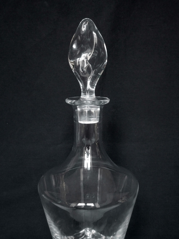 Carafe à vin en cristal de Daum, modèle Sorcy - signée