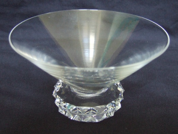 Coupe à champagne en cristal de St Louis, modèle Diamant