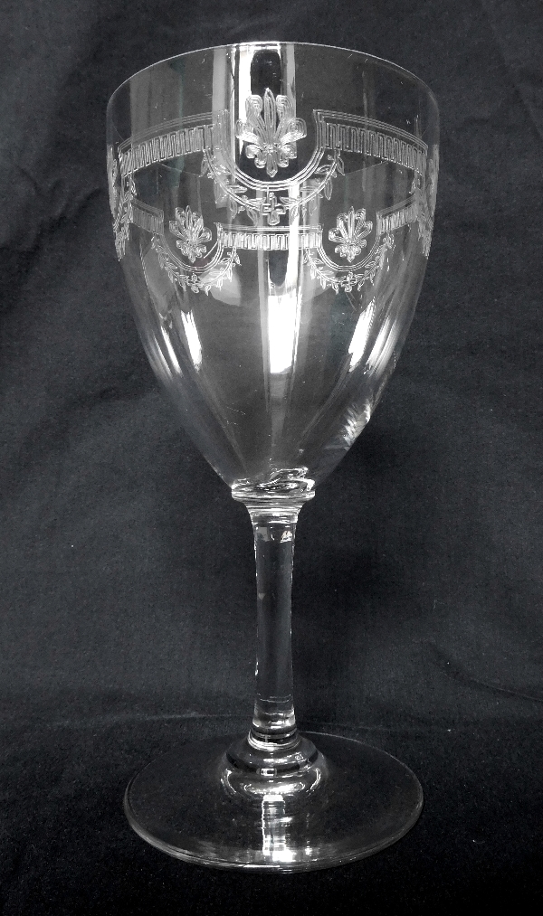 Verre à eau en cristal de Saint Louis, modèle Manon - 16,8cm