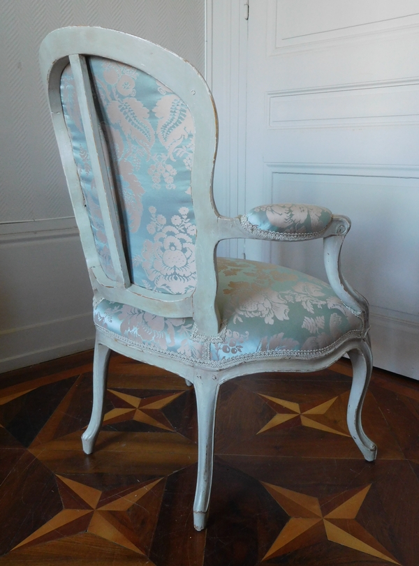 Pierre-François-Joseph Corbisier : paire de fauteuils cabriolets d'époque Louis XV estampillés