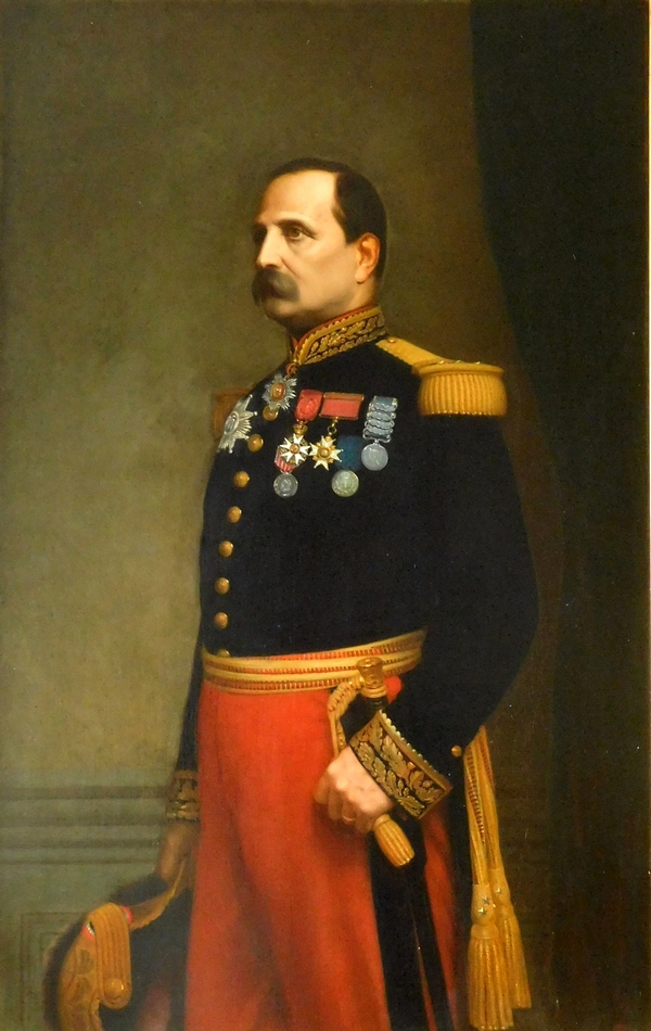 Grand portrait du Général Barral par Eugène Laville, Salon de 1869 - 175cm x 124cm