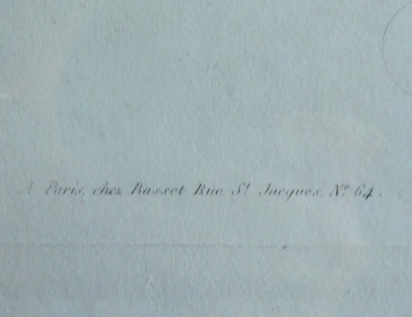 Portrait du Comte d'Artois futur Roi Charles X - gravure d'époque Restauration - 69cm x 79cm