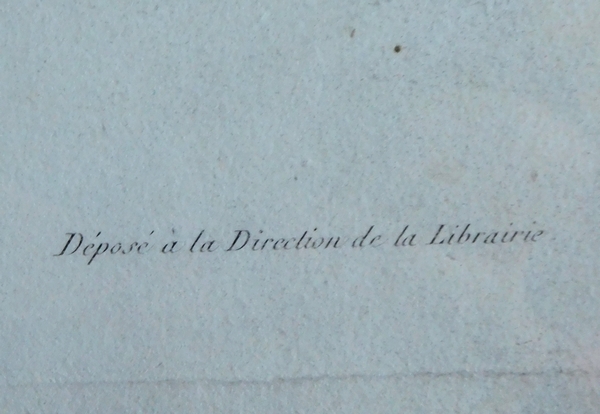 Portrait du Comte d'Artois futur Roi Charles X - gravure d'époque Restauration - 69cm x 79cm