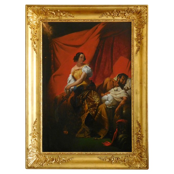 Judith et Holopherne, grande huile sur toile d'après Horace Vernet vers 1830
