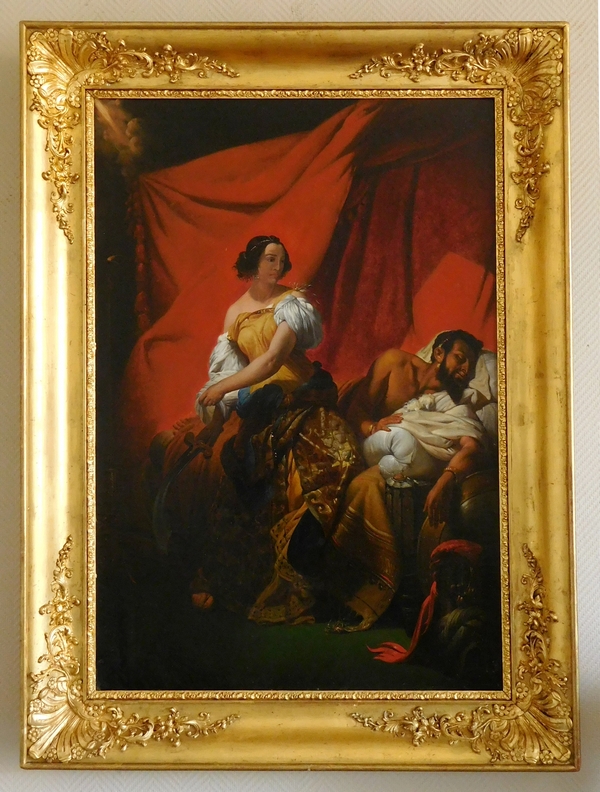 Judith et Holopherne, grande huile sur toile d'après Horace Vernet vers 1830