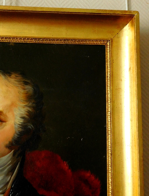 D'Après Horace Vernet, portrait en buste du Général Foy en tenue de député, huile sur toile