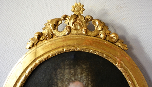 Ecole Française du XVIIe siècle : portrait d'aristocrate Magistrat, époque Louis XIV