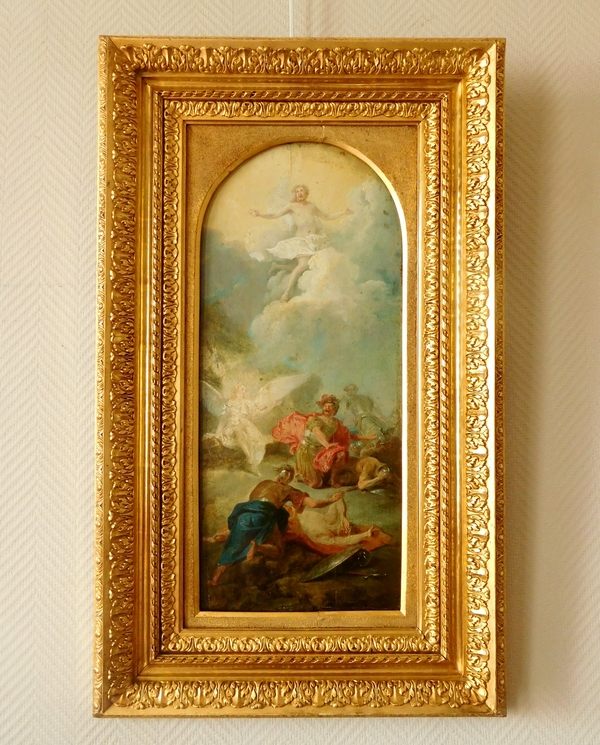 Ecole Française début XVIIIe siècle, la Résurrection du Christ - huile sur panneau