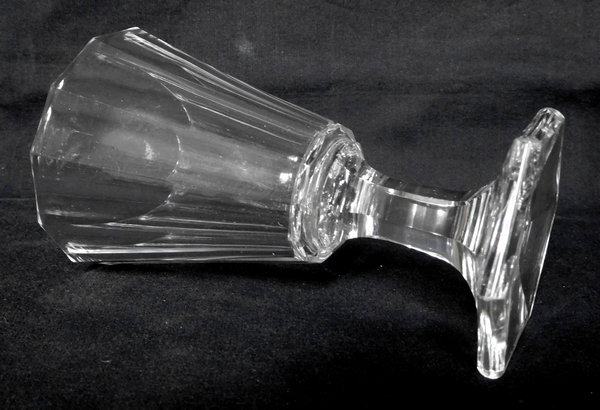 Verre à eau en cristal de Baccarat taillé à pans coupés, époque Restauration vers 1840 - 14,8cm