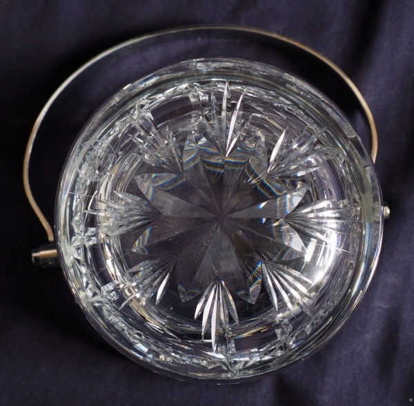Seau à glace cristal de Baccarat, modèle Lagny - signé