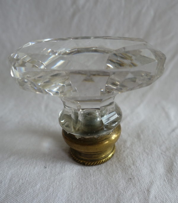 7 Baccarat crystal door handles, Napoleon III period - 19th century