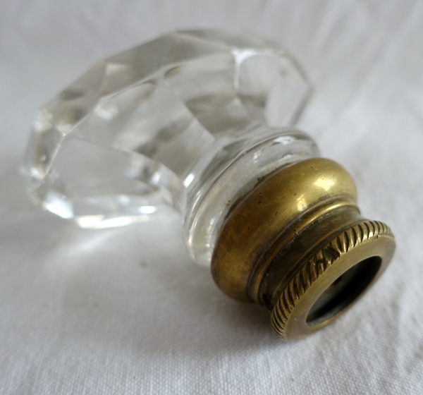 7 Baccarat crystal door handles, Napoleon III period - 19th century