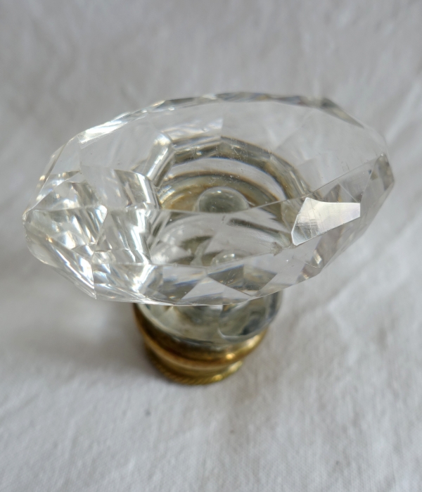 7 Baccarat crystal door handles, Napoleon III period - 19th century