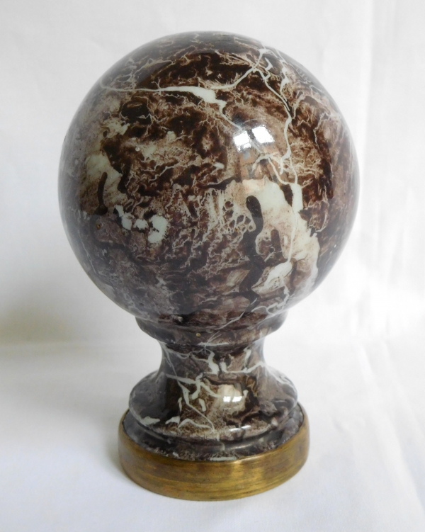 19th century marble banister rail ball
