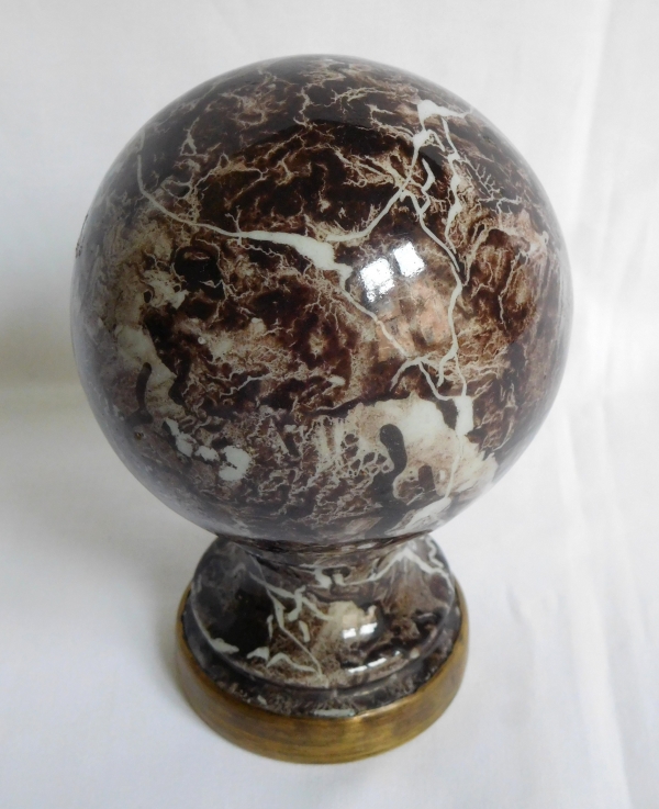 19th century marble banister rail ball